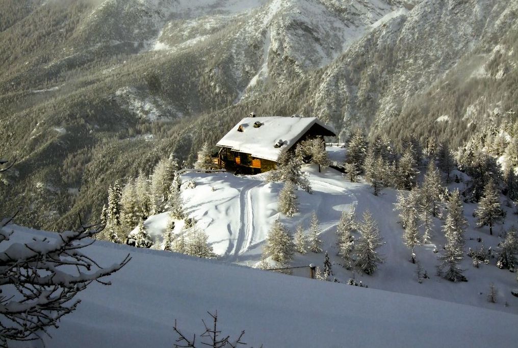 Il rifugio Motta a quota 2.180 metri