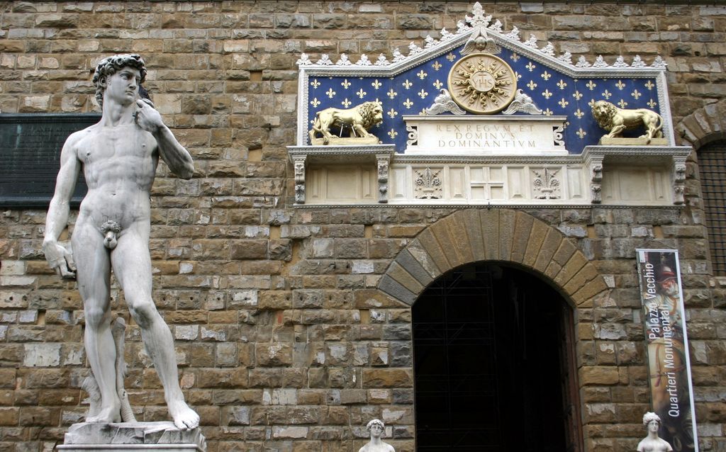 Firenze, Palazzo Vecchio, il David di Michelangelo