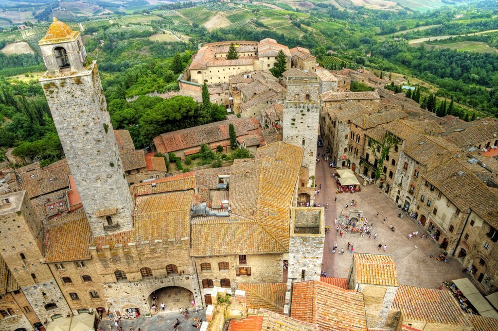 San Gimignano vista dall'alto