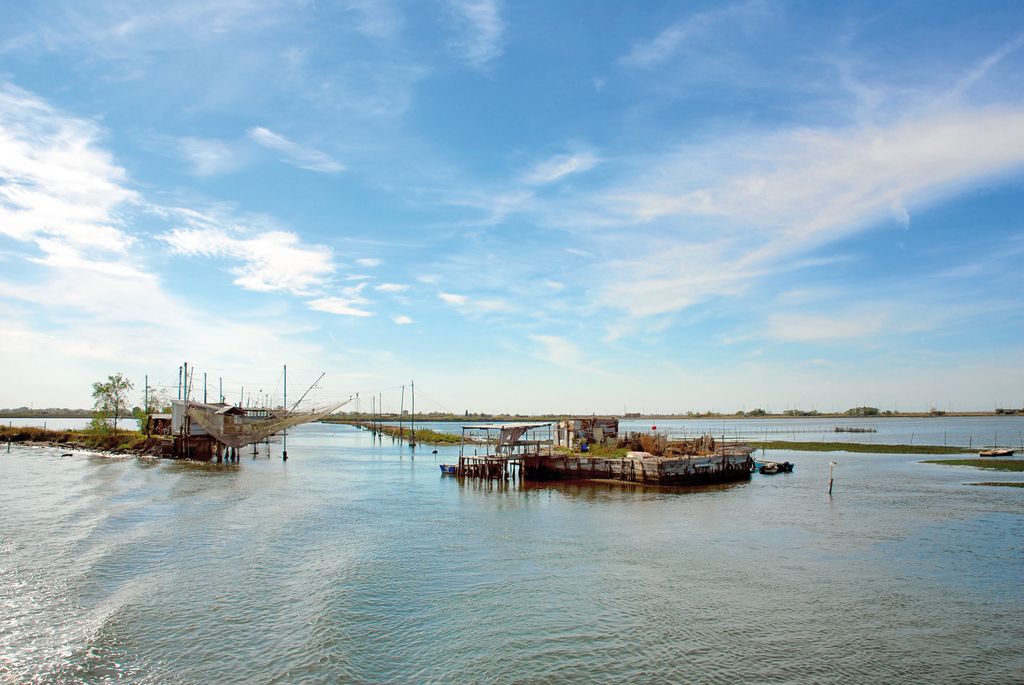 Pesca nella laguna di Comacchio
