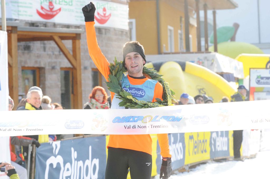 L'arrivo del vincitore Baldaccini Alex