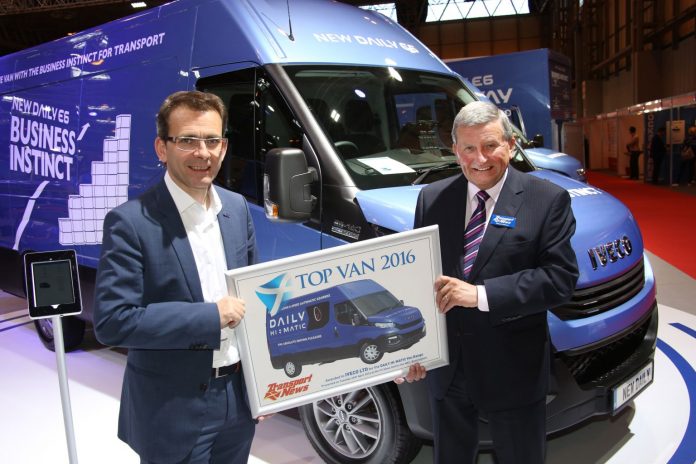 Pierre Lahutte riceve il premio Top Van 2016