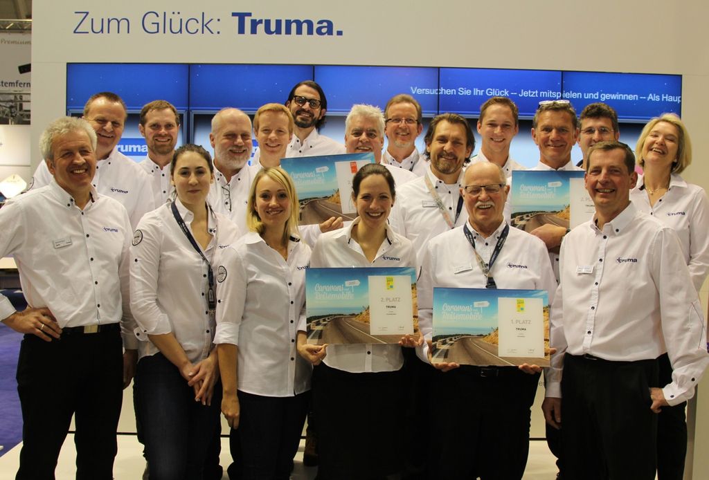 Truma team presso il Salone CMT per il Miglior marchio 2017 Fonte Truma
