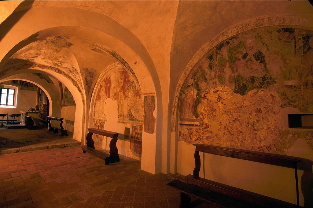 affreschi monastero San Pietro in Lamosa a Provaglio d'Iseo