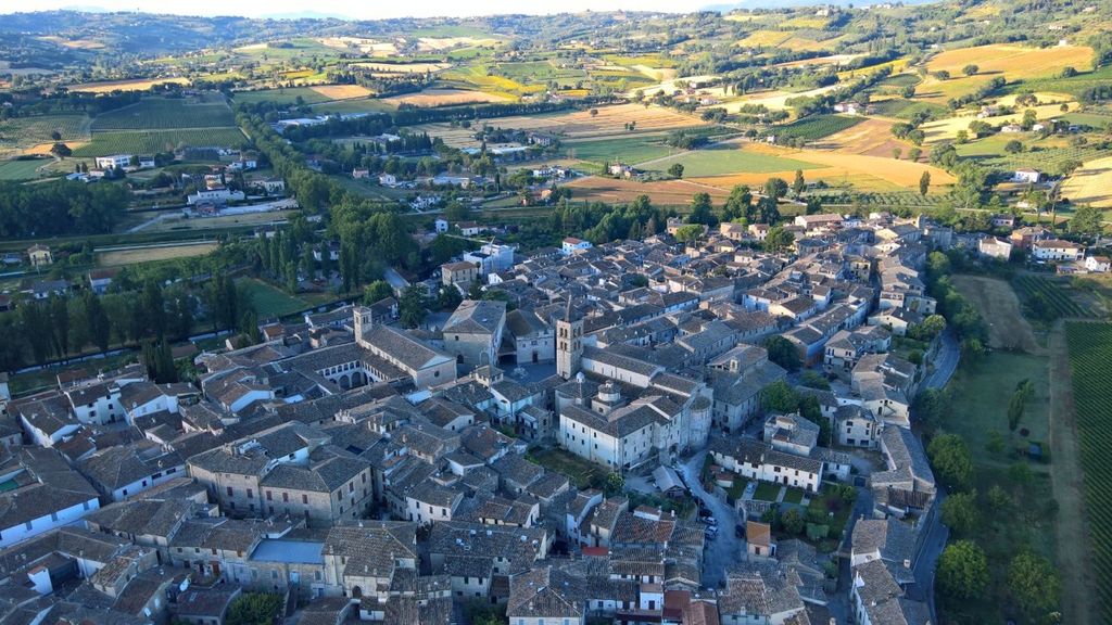 Bevagna dall'alto