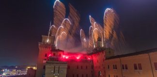 Incendio Castello Estense Ferrara foto capodannoferrara.com