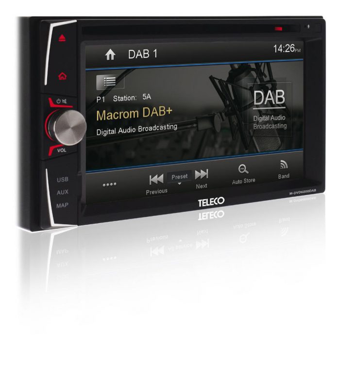 Truck Navigator per Camper M-DVD6000 di Teleco