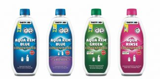 Thetford i nuovi Aqua Kem Green Concentrato e Aqua Rinse Concentrato
