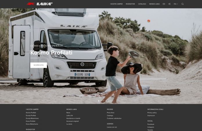 nuovo sito Laika.it homepage