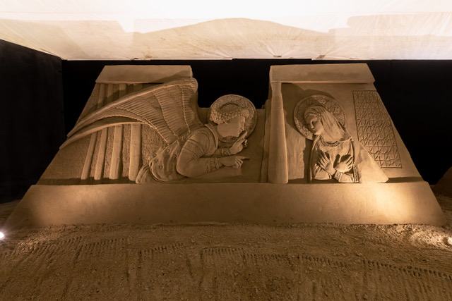 A Lignano Sabbiadoro il tradizionale Presepe di sabbia