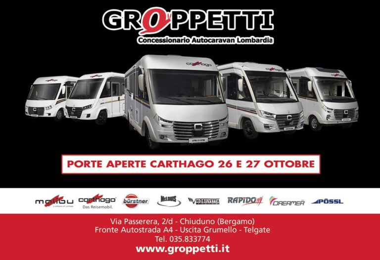 Porte aperte da GROPPETTI 26 e 27 ottobre