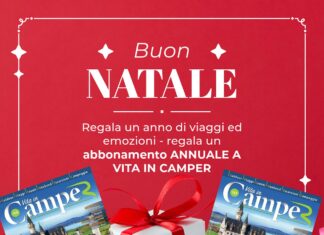 Regala un abbonamento annuale a Vita in Camper