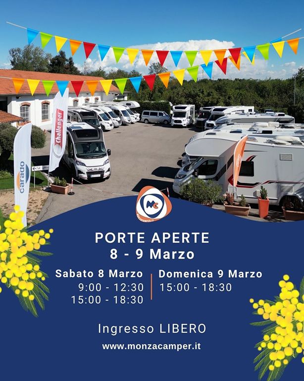 Monza Camper porte aperte 8/9 marzo