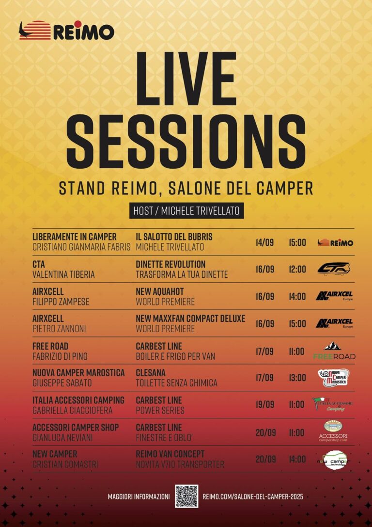 REIMO al Salone del Camper 2025: Innovazione, Live Session e Anteprime Mondiali