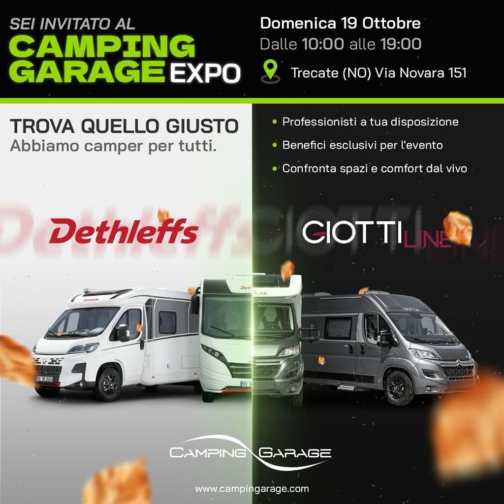 Camping Garage Expo 19 ottobre