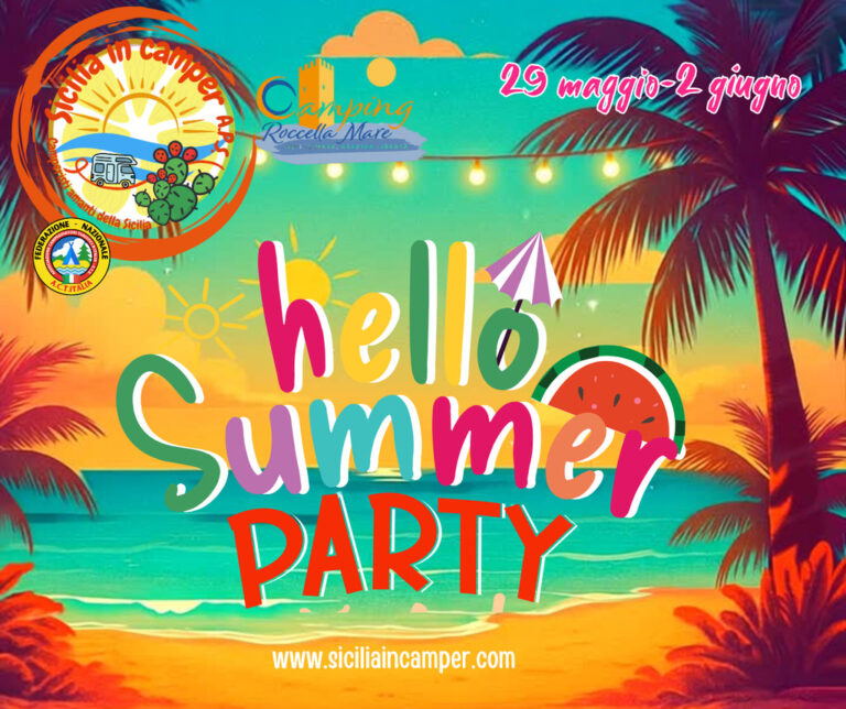 Hello Summer Party: Raduno Camper in Sicilia tra Storia, Mare e Gastronomia